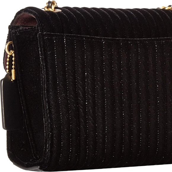 NWT COACH Parker 18 Black Shoulder Bag Quilting Purse - Picture 12 of 16